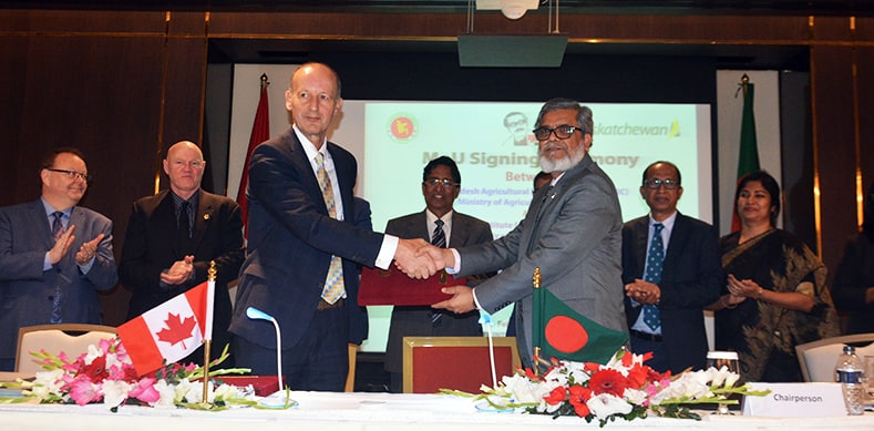 Global Institute for Food Security announces new Bangladesh Office and establishes Research Chair in Food Security